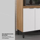 Paneleiro | 2 Portas Vidro Fumê Firenze Amendola Touch/branco